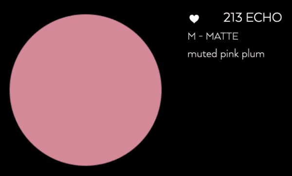 Blusher - 213 ECHO MATTE - muted pink plum.