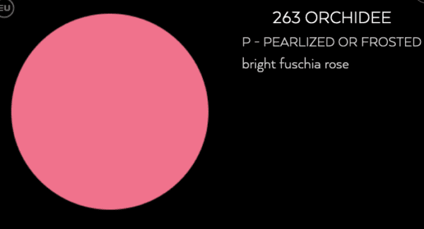 263 orchidee pearl p frosted bright fuschia rose.