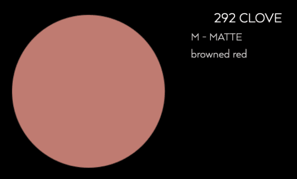 Blusher - 292 CLOVE M matte browned red.