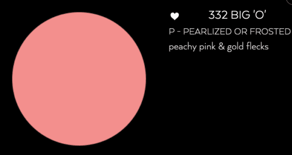 Peachy pink gold flakes - Blusher - 332 BIG O.